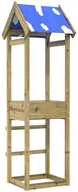 Place zabaw - vidaXL Wieża zabaw Brązowy lite impregnowane drewno - miniaturka - grafika 1