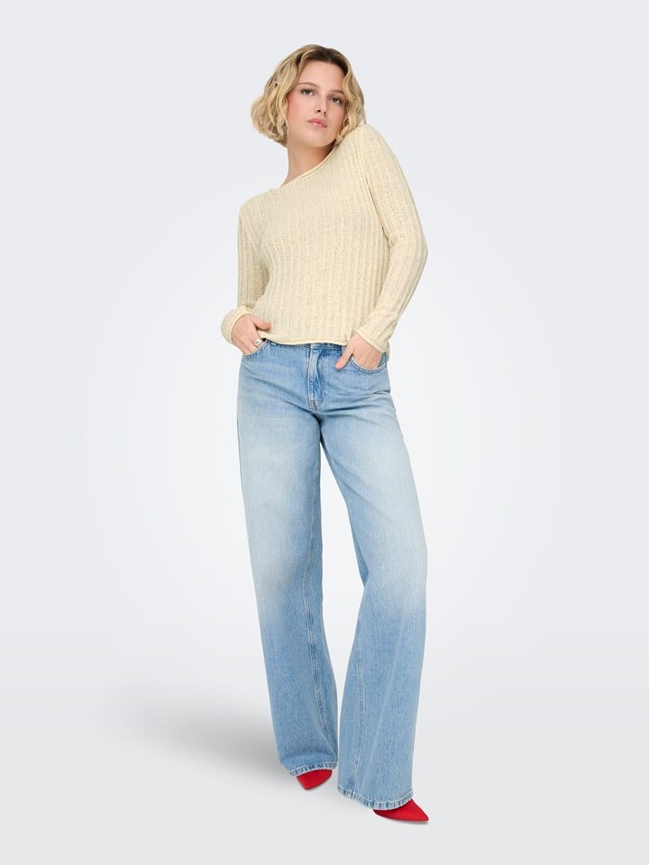 ONLY Sweter w kolorze jasnożółtym