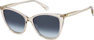 Okulary przeciwsłoneczne - Damskie okulary przeciwsłoneczne Polaroid PLD 4181/S NUDE/ BLUE SHADED POLARIZED 56/16/140 - miniaturka - grafika 1