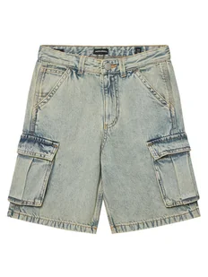 Jack&Jones Junior Szorty jeansowe Alex 12278977 Niebieski Baggy Fit - Spodenki damskie - miniaturka - grafika 1