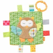 Zabawki sensoryczne - Zawieszka szmatka sensoryczna sowa z kolekcji śpiący las #T1 - miniaturka - grafika 1