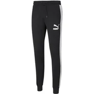 Dresy męskie - Spodnie dresowe męskie Puma ICONIC T7 czarne 53009801-XL - miniaturka - grafika 1