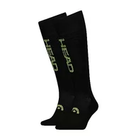 Skarpetki damskie - HEAD Skarpety narciarskie dla początkujących, uniseks (2 sztuki), Black Combo., 35-38 EU - miniaturka - grafika 1