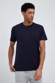 Koszulki męskie - Icebreaker t-shirt sportowy Tech Lite II kolor granatowy gładki - grafika 1