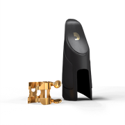 Akcesoria do instrumentów dętych - D'Addario Rico H-Ligature &amp; Cap Tenor Saxophone Gold ligatura saksofonu tenorowego złota kapturek - miniaturka - grafika 1
