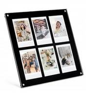 Ramki na zdjęcia - Ramka Stojąca Na 6 Zdjęć Do Fujifilm Instax Mini / Xiaomi / Polaroid / Canon / Hp / Kodak - Zink / Czarny - miniaturka - grafika 1