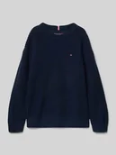 Swetry dla chłopców - Sweter z dzianiny kroju regular fit z mieszanki bawełny - miniaturka - grafika 1