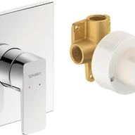 Baterie podtynkowe - Duravit Manhattan chrom bateria podtynkowa 1 odbiornik + element podtynkowy - miniaturka - grafika 1