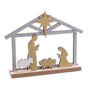 Ozdoby bożonarodzeniowe - Drewniana szopka – Casa Selección - miniaturka - grafika 1