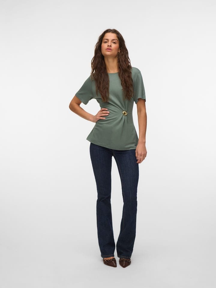 Vero Moda Bluzka w kolorze zielonym