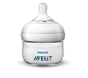 Philips Avent Natural SCF039/17, 60 ml, naturalna butelka do picia, system antykolisowy, przezroczysta, 1 sztuka - Butelki dla niemowląt - miniaturka - grafika 1