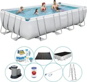 Baseny ogrodowe - Zestaw basenowy - Bestway Power Steel 549x274x122 cm Prostokątny - miniaturka - grafika 1