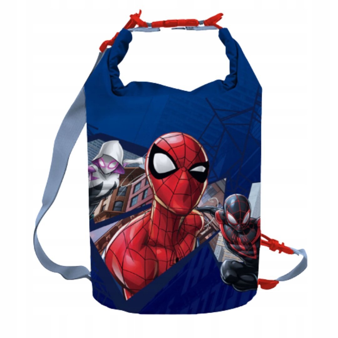 Wodoodporna Torba Worek Spiderman Niebieska 18x35 cm