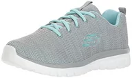 Buty sportowe damskie - Skechers Graceful Twisted Fortune szary - miniaturka - grafika 1