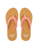 Klapki i japonki damskie - Roxy Japonki ARJL101166 Koralowy - miniaturka - grafika 1