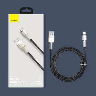Baseus Cafule Metal Data kabel USB - USB Typ C 66W Quick Charge 1m czarny (CAKF000101) - Kable USB - miniaturka - grafika 32