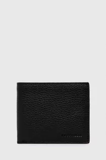 Portfele - Coccinelle portfel skórzany męski kolor czarny - grafika 1