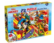 Puzzle - Puzzle dwustronne Plus 60 Myszka Miki - Lisciani - miniaturka - grafika 1