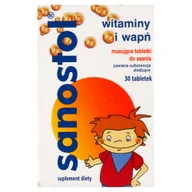 Witaminy i minerały - Sanostol Tabs, 30 tabletek do ssania - miniaturka - grafika 1