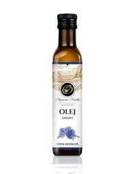 Olej lniany budwingowy 500ml nierafinowany Olejarnia Niwki - Zdrowa żywność - miniaturka - grafika 1