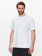 Koszulki męskie - New Balance T-Shirt MT23567 Niebieski Relaxed Fit - miniaturka - grafika 1