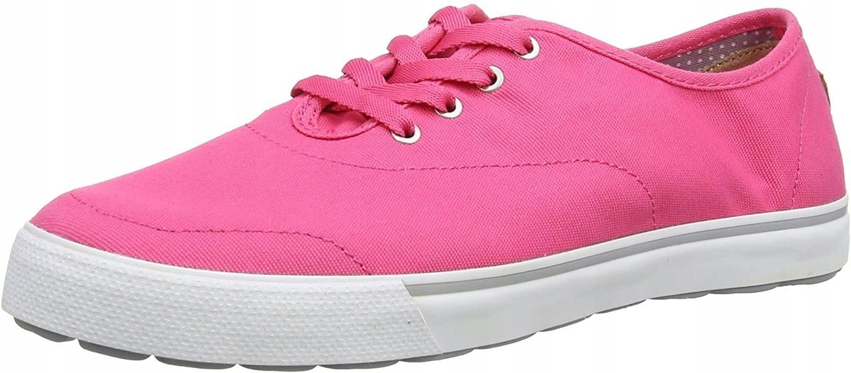 SKECHERS RÓŻOWE TRAMPKI DAMSKIE Z TKANINY NA PODESZWIE BIAŁEJ 40 3EA