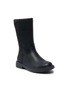 Geox Kozaki J Eclair G.E J169QE 000BC C9999 M Czarny - Buty dla dziewczynek - miniaturka - grafika 1