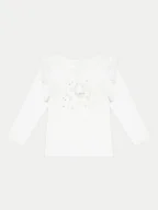 Bluzki damskie - Guess Bluzka K4BI12 J1314 Złoty Regular Fit - miniaturka - grafika 1