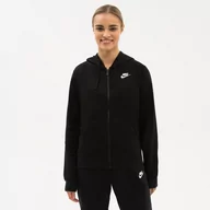 Bluzy damskie - NIKE BLUZA ROZPINANA Z KAPTUREM W NSW CLUB FLC FZ - miniaturka - grafika 1