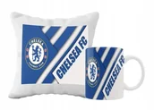 Gadżety dla niej i dla niego - ZESTAW PODUSZKA + KUBEK Prezent CHELSEA LONDYN PIŁKA NOŻNA + IMIĘ 2 - miniaturka - grafika 1