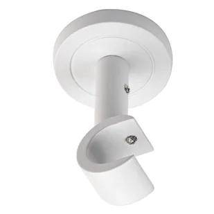 Wspornik do karnisza 19 mm sufitowy pojedynczy biały mat 80 mm Inspire - Karnisze - miniaturka - grafika 1