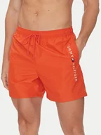 Kąpielówki męskie - Tommy Hilfiger Szorty kąpielowe UM0UM03258 Pomarańczowy Regular Fit - miniaturka - grafika 1