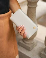 Etui i futerały do telefonów - Moshi Overture MagSafe - Skórzane etui 3w1 z klapką iPhone 14 Pro Max (Gray) - miniaturka - grafika 1