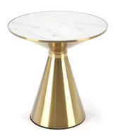 Ławy i stoliki kawowe - Złoto-biały stolik kawowy w stylu glamour Z3-T89 - miniaturka - grafika 1