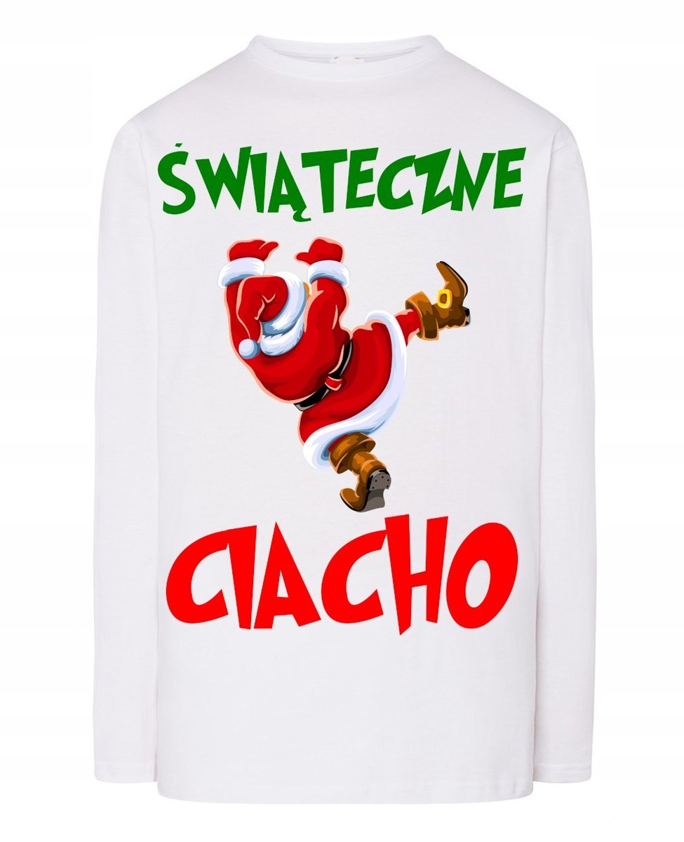 Longsleeve męski Świąteczne Ciacho Idealny Prezent ŚWIĘTA r.4XL