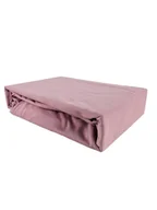 Prześcieradła - PRZEŚCIERADŁO Z GUMKĄ JERSEY BAWEŁNA PREMIUM PUDROWY RÓŻ 180x200 - miniaturka - grafika 1