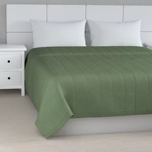Dekoria Narzuta pikowana w pasy zielony melanż szer.260 × dł.210 cm Amsterdam 500-704-44 - Narzuty - miniaturka - grafika 1