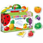 Zabawki interaktywne dla dzieci - Roter Kafer Mój mały świat magnesów Owoce i warzywa - miniaturka - grafika 1