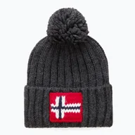 Czapki damskie - Czapka zimowa męska Napapijri Semiury 5 dark grey melange - miniaturka - grafika 1