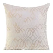 Poszewki na poduszki - Poszewka 40 x 40 Dekoracyjna Velvet Areta Krem - miniaturka - grafika 1