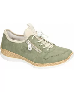 PÓŁBUTY RIEKER - 940223-07 GREEN - Rieker - Półbuty damskie - miniaturka - grafika 1