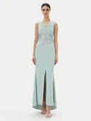 Sukienki - Rinascimento Sukienka wieczorowa CFC0123081003 Zielony Regular Fit - miniaturka - grafika 1