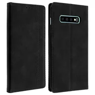 Etui i futerały do telefonów - Samsung Galaxy S10 Etui Folio Etui Etui z funkcją uchwytu na kartę — czarne - miniaturka - grafika 1