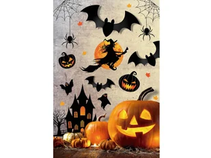 Dekoracja ścienna na Halloween - 1 szt. - Halloween - miniaturka - grafika 1