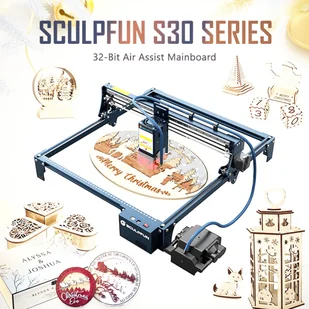Laserowa Grawerko-Wycinarka SCULPFUN S30 5W, Automatyczne Wspomaganie Powietrzem, Wymienne Soczewki - Grawerowanie i akcesoria - miniaturka - grafika 10