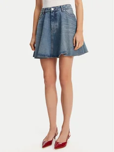 AMI PARIS Spódnica jeansowa FSK038.DE0046 Granatowy Regular Fit - Spódnice - miniaturka - grafika 1