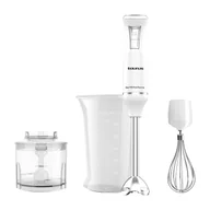 Blendery ręczne - Taurus Bapi 750 Pure Plus Inox, 750 W, z akcesoriami, biały - miniaturka - grafika 1