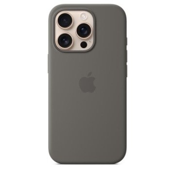 Silikonowe etui Magnetyczne do iPhone 16 Pro Stone Gray górska szarość