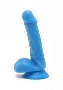 Wibratory i masażery - ToyJoy Get Real Happy Dicks Dildo 6 Inch with Balls Blue - miniaturka - grafika 1
