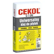Kleje i inne preparaty budowlane - Cekol Uniwersalny klej do płytek Q-1 UNI 20 kg - miniaturka - grafika 1